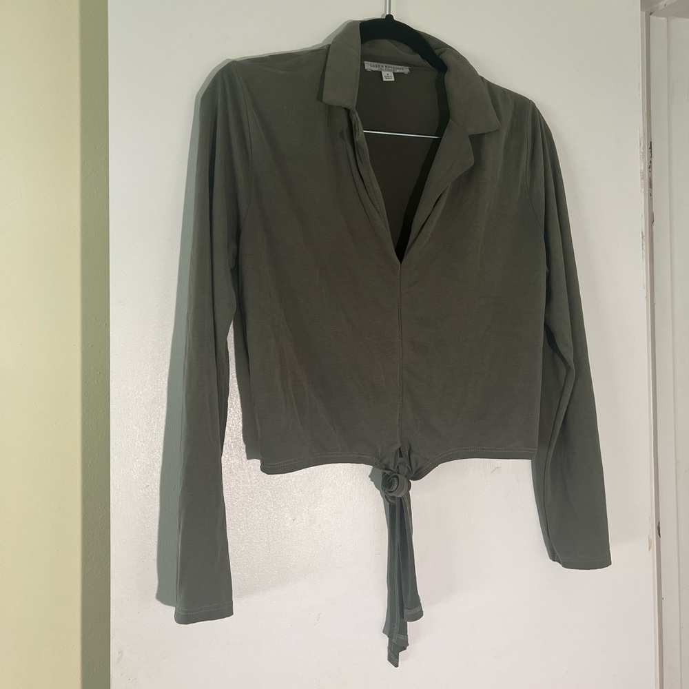 Envelope Green Women's Blouse